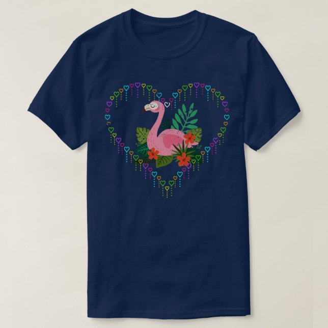 Camiseta Love Flamingo (Diseño del anverso)