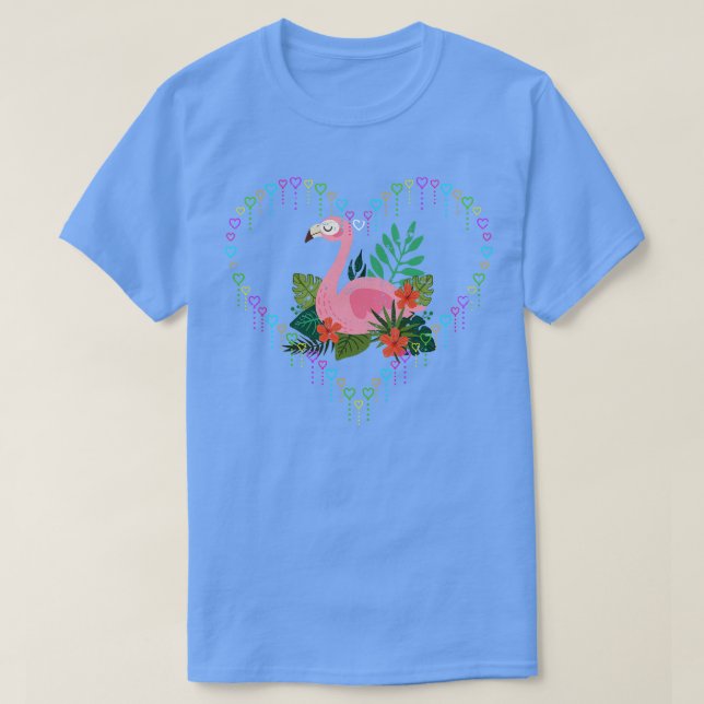 Camiseta Love Flamingo (Diseño del anverso)