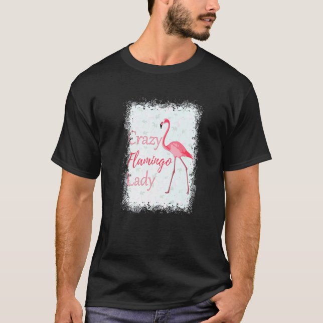 Camiseta Love Flamingos Crazy Flamingo Lady (Anverso)