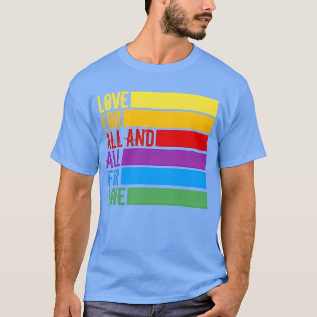 Camiseta Love for all and all for love boy (Anverso)
