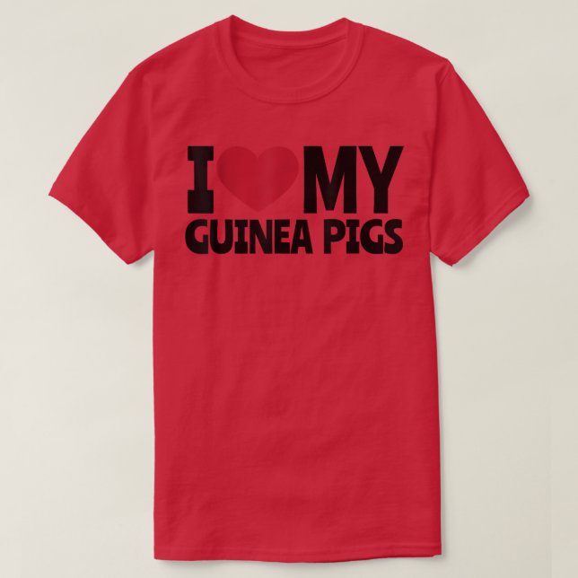 Camiseta Love for Guinea Pigs  (Diseño del anverso)