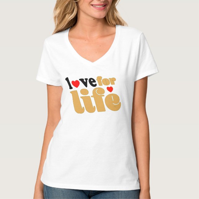 Camiseta love for life (Anverso)