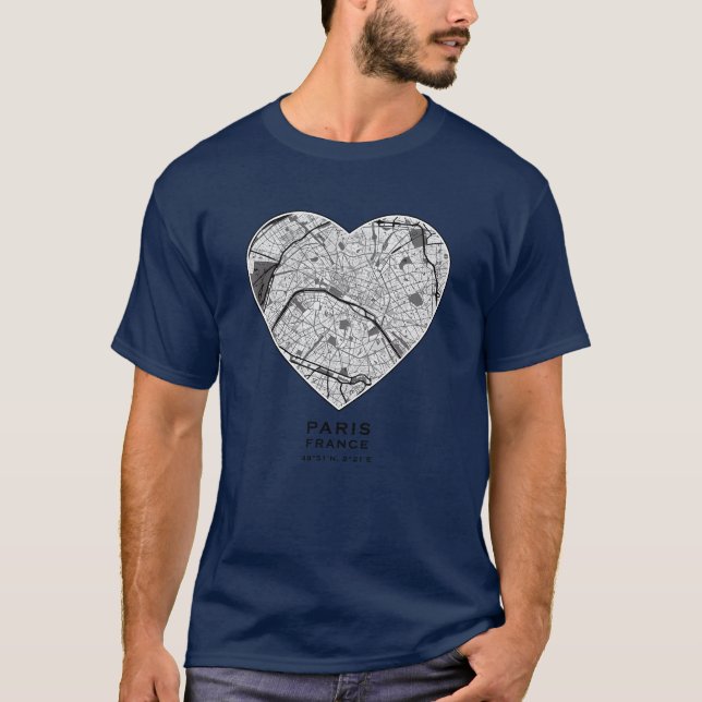 Camiseta Love for Paris girl (Anverso)