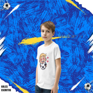 Camiseta Love for soccer kawaii anime design