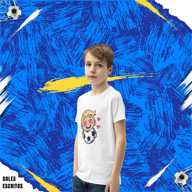 Camiseta Love for soccer kawaii anime design (Subido por el creador)