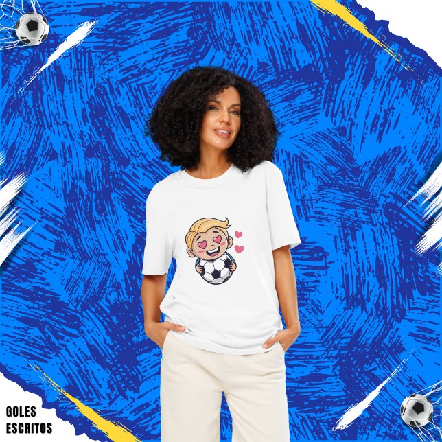 Camiseta Love for soccer kawaii anime design (Subido por el creador)
