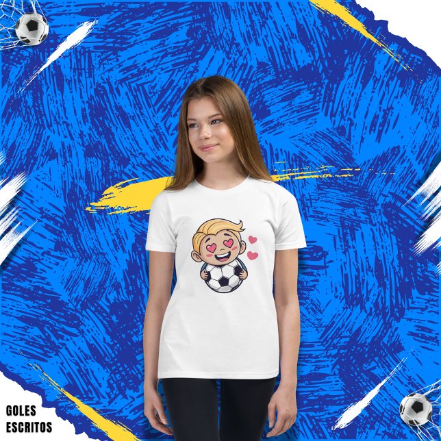 Camiseta Love for soccer kawaii anime design (Subido por el creador)