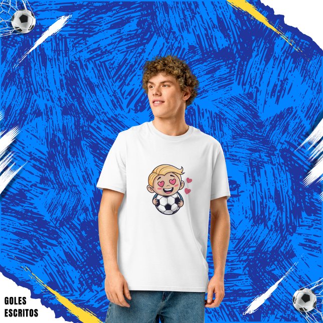 Camiseta Love for soccer kawaii anime design (Subido por el creador)