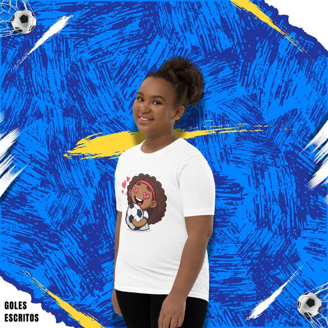 Camiseta Love for soccer kawaii anime design (Subido por el creador)