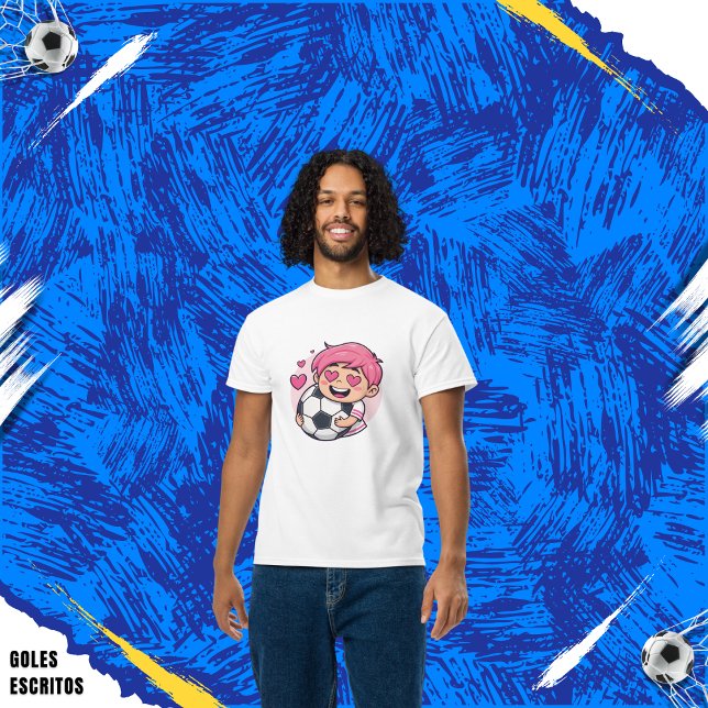 Camiseta Love for soccer kawaii anime design (Subido por el creador)