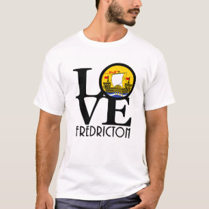 Camiseta LOVE Fredricton New Brunswick Ornamento cerámico