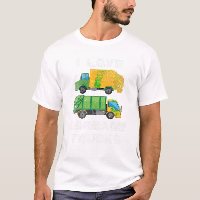 Camiseta Love Garbage Trucks Shirt Toddler (Anverso)