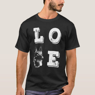 Camiseta Love German Shepherd Love Dogs Dog