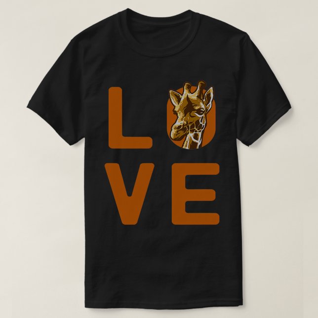 Camiseta Love Giraffes Giraffe S Giraffe (Diseño del anverso)