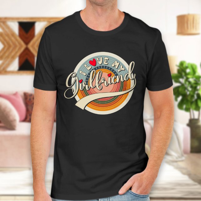 Camiseta Love Girlfriend, Chiste de regalo Día de San Valen (Subido por el creador)