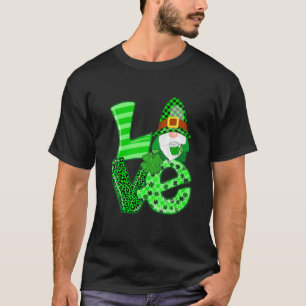 Camiseta LOVE Gnome Funny Irish Gnomies St Patrick's Day Lo