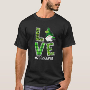 Camiseta LOVE Gnome Funny St Patricks Day Zoo Keeper Clothi