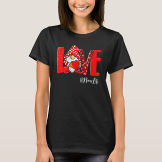Camiseta Love Gnome Nurse Valentines Day