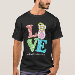 Camiseta Love Gnome Oncología Nurse Leopard Feliz Día de Pa