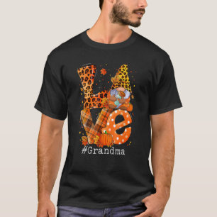 Camiseta Love Gnome Pumpkin Grandma Thankending Group Matc