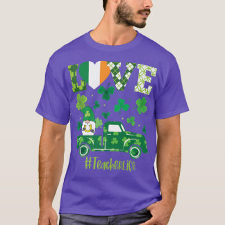 Camiseta Love Gnome Teacher Squad St Patricks Day Shamrock