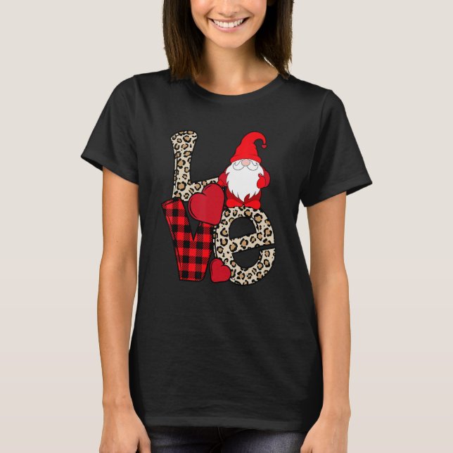 Camiseta Love Gnome Valentines Day  Love Valentine Gnomes H (Anverso)