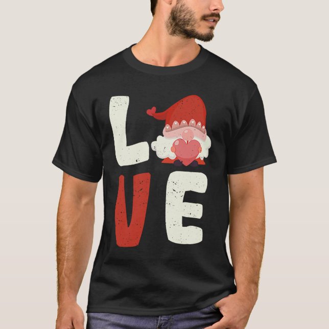 Camiseta Love Gnome Valentine's Day  V Day Gnomes  Couples (Anverso)