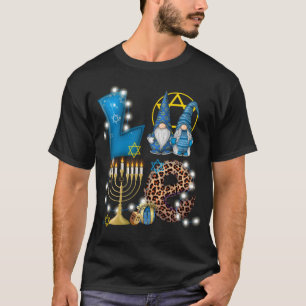 Camiseta LOVE Gnomes Hanukkah Decoraciones Chanukah