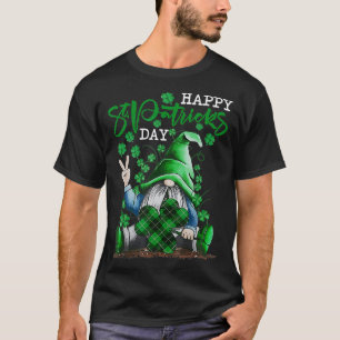 Camiseta LOVE Gnomes Irish Shamrock Lucky St Patricks Day B