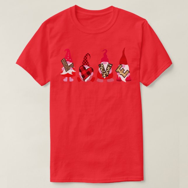 Camiseta LOVE Gnomes St Día de San Valentín 3 (Diseño del anverso)