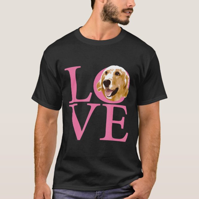 Camiseta Love Golden Retriever  (Anverso)