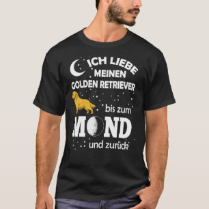 Camiseta Love Golden Retriever Moon
