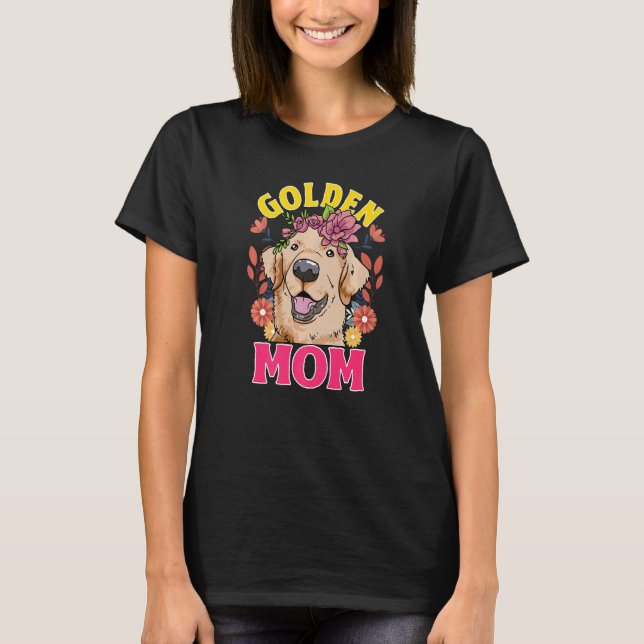 Camiseta Love Golden Retrievers Golden Mom   (Anverso)