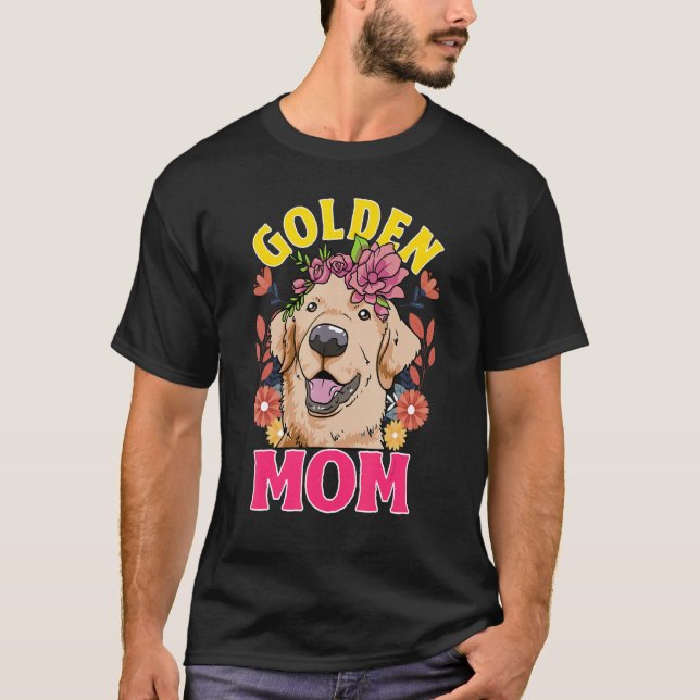 Camiseta Love Golden Retrievers Golden Mom (Anverso)