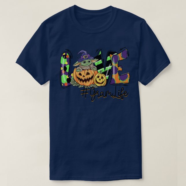 Camiseta Love Gram life Pumpkin Halloween  (Diseño del anverso)