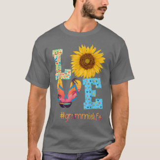 Camiseta LOVE Grammie Life Flip Flops Moth de verano