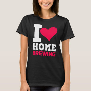 Camiseta Love Graphic Homebrewing Winemaking Brewery Craftb