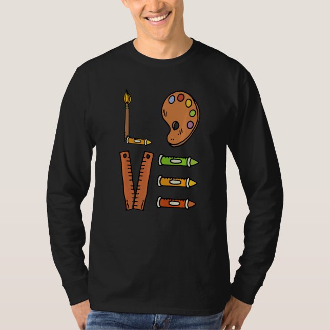 Camiseta Love Graphic Painting Painter Paint Artwork Artist (Anverso)
