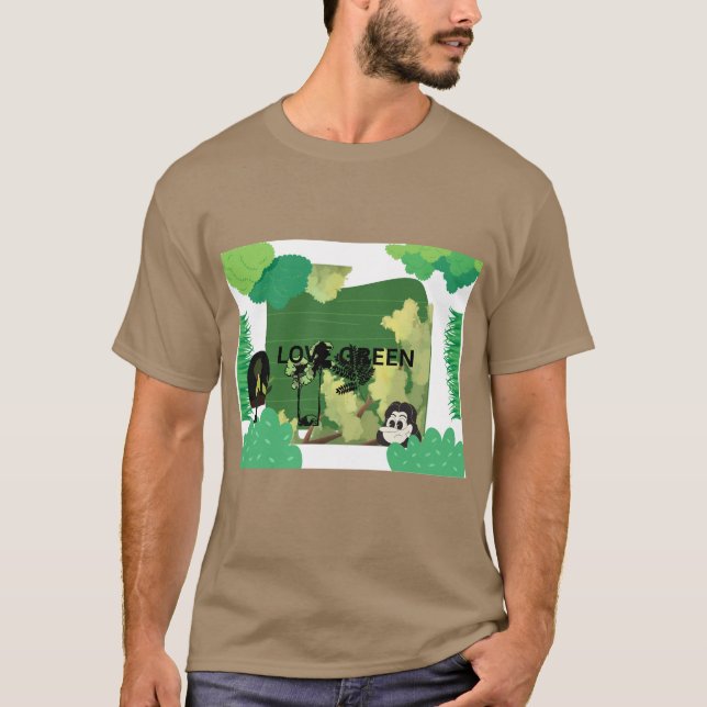CAMISETA LOVE GREEN (Anverso)