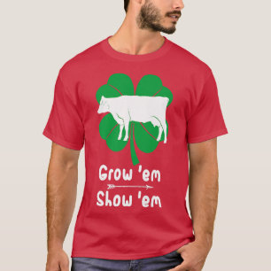 Camiseta Love Growing Cows, Showing Livestock Farmer Costum