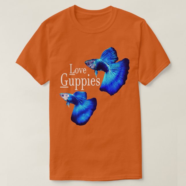 Camiseta Love Guppy Fish (Diseño del anverso)