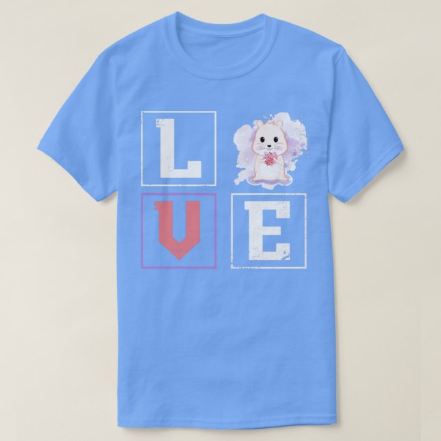 Camiseta Love Hamster (Diseño del anverso)