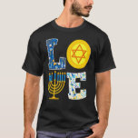 Camiseta Love Hanukkah Chanukah Menorah Pajama Mating F<br><div class="desc">Ama A Hanukkah Chanukah Menorah Pajama Familia Matecedora.</div>