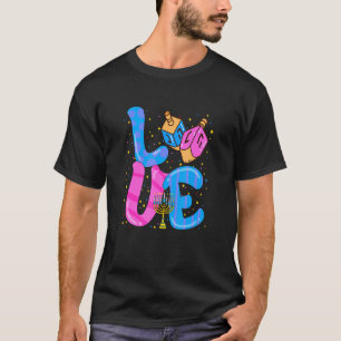 Camiseta Love Hanukkah Dreidel Happy Chanukkah Costuve Jewi