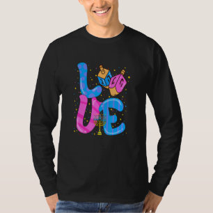 Camiseta Love Hanukkah Dreidel Happy Chanukkah Costuve Jewi