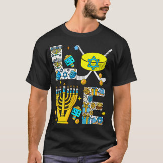 Camiseta Love Hanukkah Menorah Costume Hockey Lover Player 