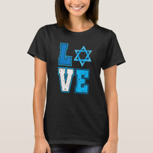 Camiseta Love Hanukkah Star Of David Happy Chanukkah Costum