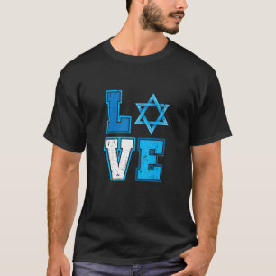 Camiseta Love Hanukkah Star Of David Happy Chanukkah Costum