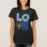 Camiseta Love Hanukkiah Menorah Jew Hanukkah Chanukah Men W<br><div class="desc">Ama Hanukkiah Menorah Jew Hanukkah Chanukah Hombres Mujeres Niños 2.</div>