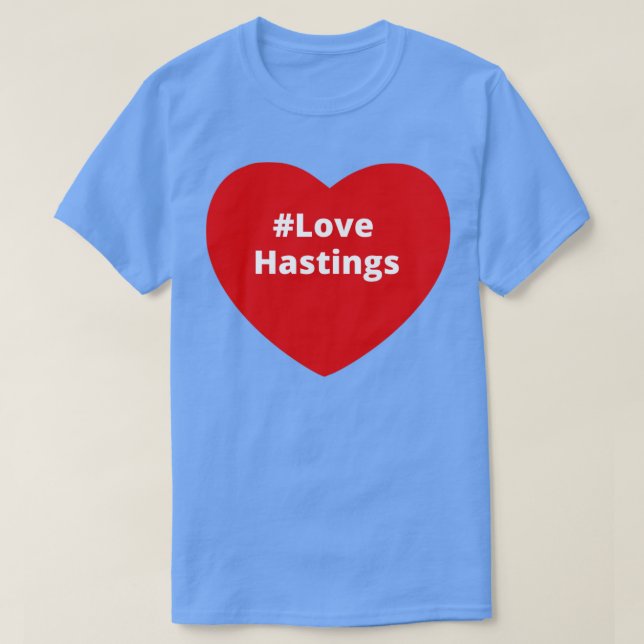 Camiseta Love Hastings Hashtag Heart (Diseño del anverso)
